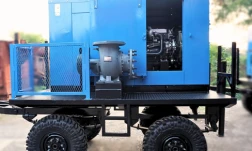 Diesel Trailer Pump capacity 1550 m3h 350 SZ 55 Kw