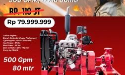 Diesel Fire Pump 500 Gpm 80 M  PROMO TERBATAS